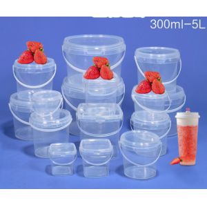 Buy cheap Customizable Plastic Food Bucket with Available Lid and Handle CAS/FDA/SGS/ISO9001 Certification from wholesalers