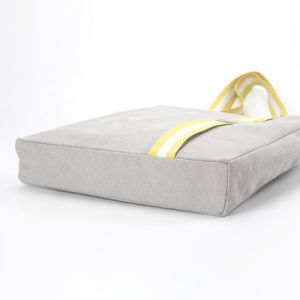 Buy cheap Multipurpose Recycled Shopping Bag Zipper 8 12 OZ Double Stitching With Inside Pocket from wholesalers