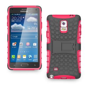 Buy cheap TPU+PC armor stand case for Samsung Galaxy Note 4, unique design, different color, OEM from wholesalers