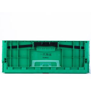 Customized Logo EU Plastic Storage Collapsible Turnover Crate for Moving and