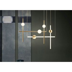 100*600mm Combinable Golden Dining Room Modern LED Pendant Lights