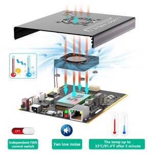 NGFF(M.2) 4G/5G Module To Type C Adapter With POE Module And Dual SIM Card Slot