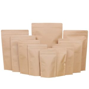 Buy cheap Resealable Doypack Stand Up Pouch k Kraft Paper zipper Bags from wholesalers