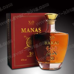 Buy cheap Luxury Embossing 750 ML Cognac Glass Bottle from wholesalers