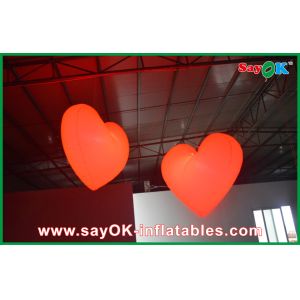 Buy cheap Wedding Romantic Hang Led Inflatable Heart With 190T Nylon Cloth from wholesalers