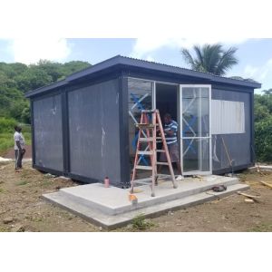 Buy cheap Grey Iron Grey Steel Frame Detachable Sandwich Panel Container House from wholesalers