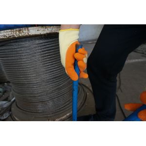 10 Gauge Polyester Liner Latex Gloves For Mechanical Assembly