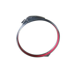 China Quick Fit 80-600mm Galvanized Steel Hose Clamp For Dust Extraction System on sale