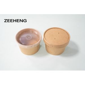 Buy cheap Double PE Coating 8OZ Biodegradable Soup Bowls With Lids from wholesalers