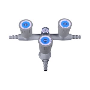 Buy cheap High Gloss Epoxy Powder Lab Fittings Triple Outlet Faucet / Tap from wholesalers