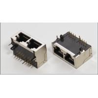 Buy cheap 1X2 Port Rj45 Jack Connector 8P8C Integrated Magnetic Modular Magjack product
