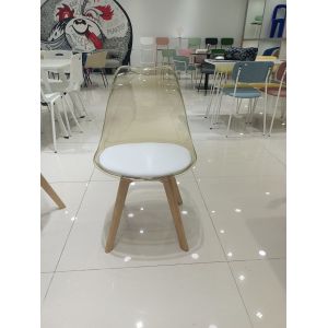 Buy cheap Stackable Tulip Clear Acrylic Dining Chairs Transparent Crystal Polycarbonate from wholesalers