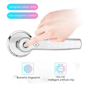 Customized Logo Electronic Door Lock Anti Peep Smart Cylinder Lock