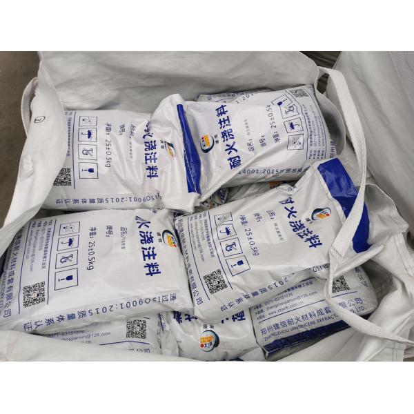 Quality Bonded Unshape High Alumina Refractory Castable Material For Boiler for sale