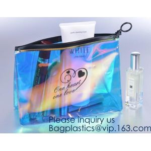 Buy cheap EVA High Quality Holographic neon New Design Custom PVC Jelly Bag Cosmetic Custom Make up Bag for Women BAGEASE PACKAGE from wholesalers