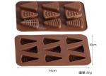 9 Cavaties Silicone Chocolate Molds , Ice Cream Shape Chocolate Candy Molds