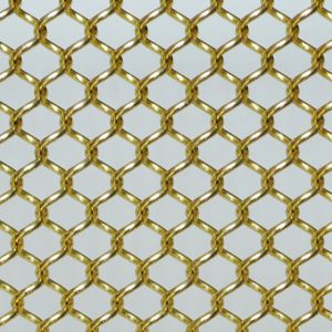 Flexible Anodized Oxidation Metal Coil Drapery Incombustible Woven Wire Curtain