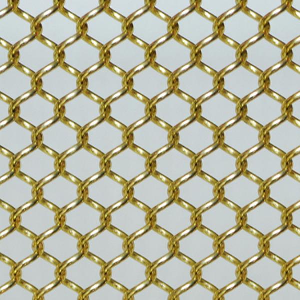 Buy cheap Flexible Anodized Oxidation Metal Coil Drapery Incombustible Woven Wire Curtain from wholesalers