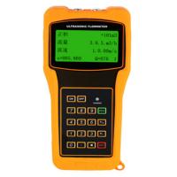 Buy cheap RS232 Digital Handheld Ultrasonic Flow Meter With 4 Line Large Screen LCD product