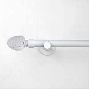 Buy cheap 28MM Matte Stereoscopic Crystal Curtain Finial With Curtain Rod Set from wholesalers