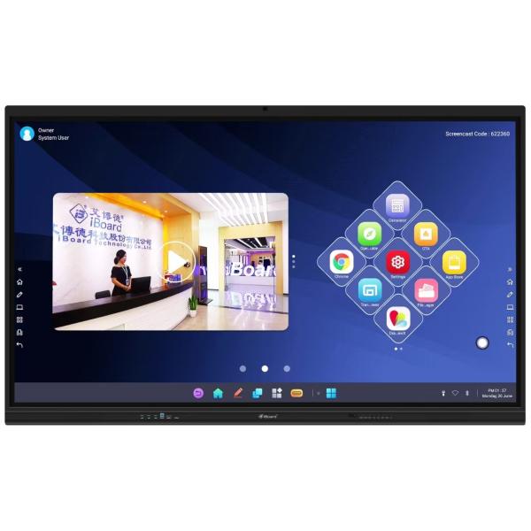 Latest Android14 (32+512GB) 75 Inch Interactive Flat Panel For High End Solution