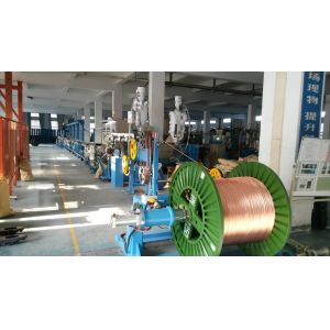 Sky Blue Power Wire Extruder Machine For Single Wire Dia 6-25mm Max Speed 500M