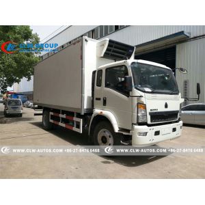 Buy cheap LHD RHD Sinotruk HOWO 4X2 5Ton Refrigerated Van Truck from wholesalers
