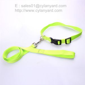 Polyester dog lead dog leash, personalized printed polyester ribbon dog leash 1"