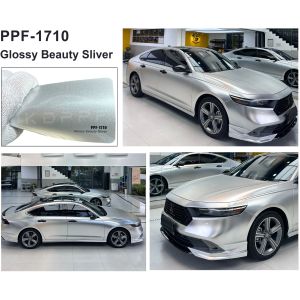 China Glossy Beauty Sliver Color Paint Protection Film Installation  Friendly Coloured PPF Wrap Film on sale