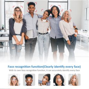 4K 4 Channel 8MP Red and Blue Light Alarm Outdoor Home PoE NVR Kit Cctv Ip