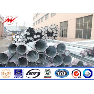 Buy cheap Gr65 Galvanized Steel Pole 14m 110kv Customized Metal Utility Poles from wholesalers