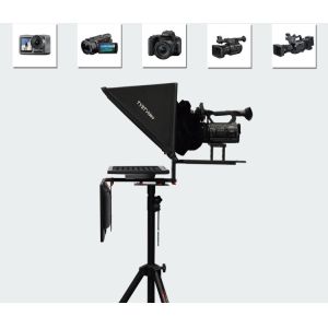 Teleprompting and Shooting Made Easy Studio Teleprompter with Self-check Mirror
