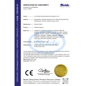 Xi'an Xu&Hui Electromechanical Technology Co., Ltd. Certifications