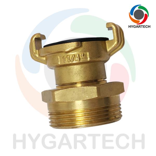 Brass Italy Type Swivel Male Thread Claw-Lock Quick Hose Coupling MIP 1.1/4"
