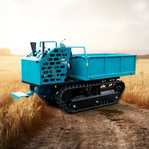 Buy cheap New 0.8 tons Crawler Dumper Truck Diesel Portable Mobile Blue For Muddy ground from wholesalers
