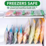 Buy cheap Sandwich Snacks Peva Zipper Bags Safe 2 Gallon Reusable Freezer Bags Silicone Washable from wholesalers