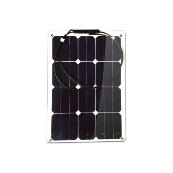 35W 12V Black Flexible Solar Panel, Ultrathin Ultra Lightweight, PERC Mono Solar