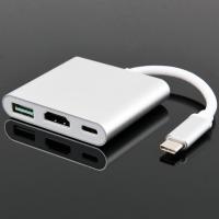 China Multi - Function Type - C To VGA Converter , Vga + HUB + PD Three - In - One Conversion Line Adapter for sale