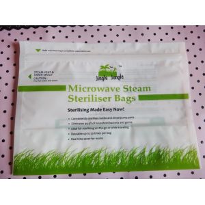 Buy cheap high temperature microwave steam steriliser bags/zipper plastic microwavable pouch from wholesalers