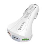 Buy cheap 7A USB CAR CHARGER QC3.0 TYPE-C+ USB Universal Compatible USB CAR CHARGER for all electronics cheap price model 369 from wholesalers