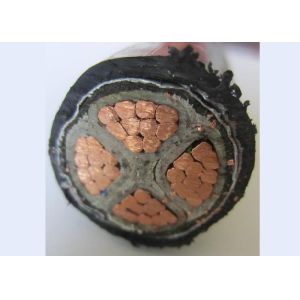 Cu / Al Stranded Wire Conductor STA Four Core Cable With PVC Outer Jacket