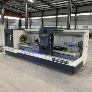 Buy cheap High Rigidity Turning Lathe Machine Heavy Duty Metal Cnc Flat Bed Lathe from wholesalers