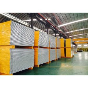 Buy cheap Prefab House Sound Insulation Fireproof Glass Wool Sandwich Panel product
