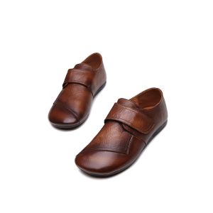 Buy cheap S401 Leather Shoes Handmade Toe Layer Cowhide High Quality Women'S Shoes Custom Logo from wholesalers