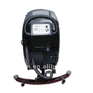 Automatic Small Hand Held Floor Scrubber with PLC Control and 24V Battery for