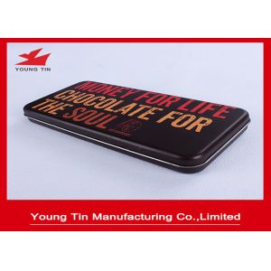 Buy cheap Custom Printed Rectangle Chocolate Tin Boxes Recyclable With Hinges YT1149 from wholesalers