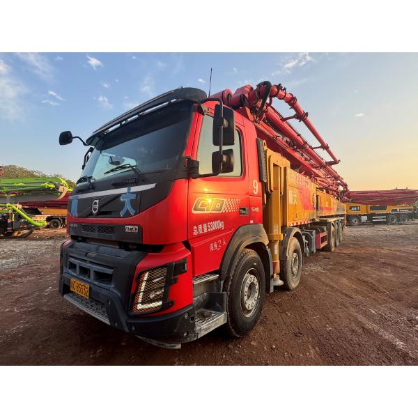 Concrete Pump Truck 67 M Installed Volvo Chassis Customized To Lengthen The Pump