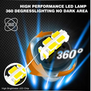 High Power BRS LED Bulbs 3157 3057 4157K 3047K P27/5W With PC Lens 2835 Chips