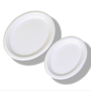 Buy cheap Oval Shaped Pulp Plate Disposable Sugarcane Bagasse Plates Freezer Safe from wholesalers