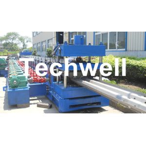 Buy cheap 15KW Highway Guardrail Roll Forming Machine With 7 Rollers Leveling For W Beam Guardrail from wholesalers